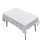 Solid Color Rectangle Glossy Table Cloth For Hotel Banquet Wedding Decoration Satin Tablecloths