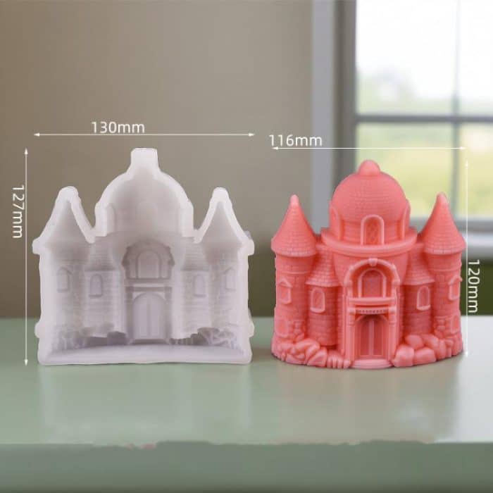Castle Scented Candle Silicone Mold, A ZL-952, B  ZL-953, C ZL-954 – Bild 2