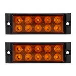 2 stücke Auto/Lkw 10LEDs Seite Marker Anzeige Lichter Birne Lampe, MK-017(Orange), MK-017 (Red), MK-017 (White)
