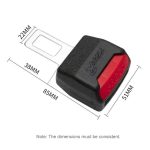 2 Stück RS-01 Universal-Autositzgurt-Verlängerungsschnalle, Black – Bild 7