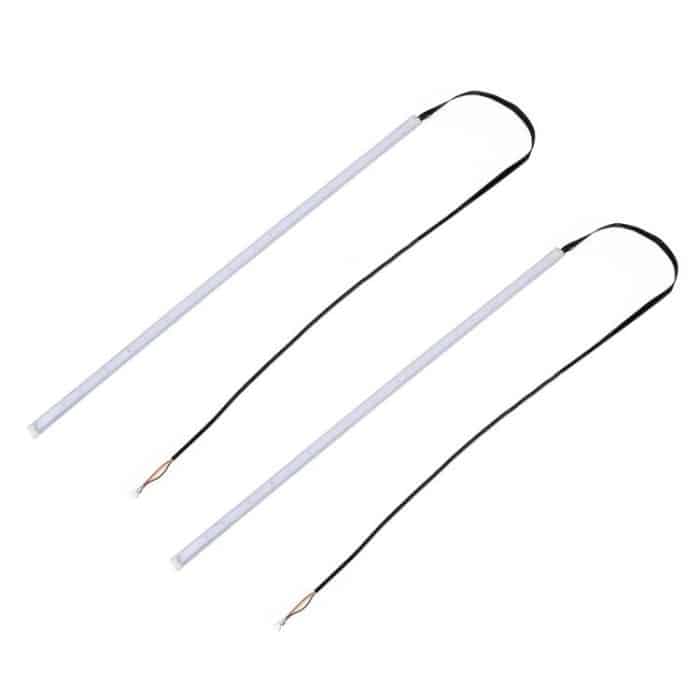 2 PCS 30cm DC12V 4.2W Ultradünne Auto Auto Doppelfarben Blinker / Lauflichter, mit LED SMD-2835 Lampenperlen (Blinker: Gelbes Licht; Lauflichter: Weißes Licht) – Bild 2