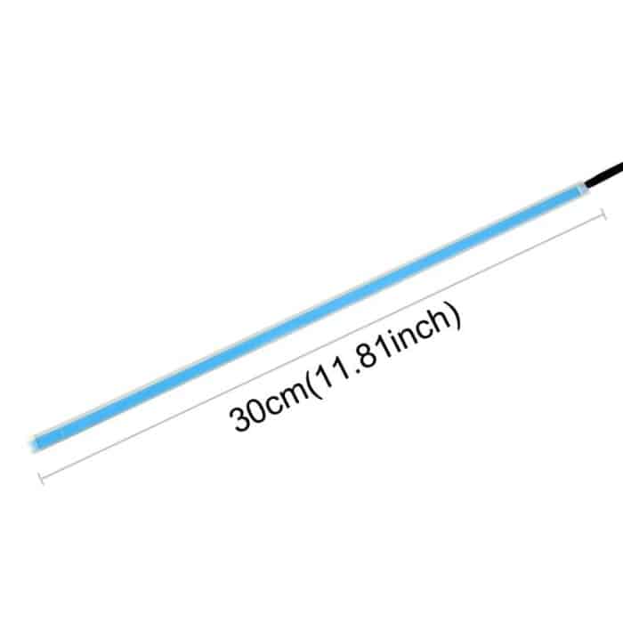 2 PCS 30cm DC12V 4.2W Ultradünne Auto Auto Doppelfarben Blinker / Lauflichter, mit LED SMD-2835 Lampenperlen (Blinker: Gelbes Licht; Lauflichter: Weißes Licht) – Bild 3