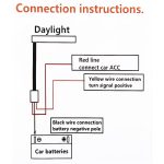2 PCS 30cm DC12V 4.2W Ultradünne Auto Auto Doppelfarben Blinker / Lauflichter, mit LED SMD-2835 Lampenperlen (Blinker: Gelbes Licht; Lauflichter: Weißes Licht) – Bild 6