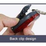 Multifunktionales tragbares Fahrrad-Rücklicht, Helmlicht, Warnlicht, leuchtender Schlüsselanhänger – Bild 5