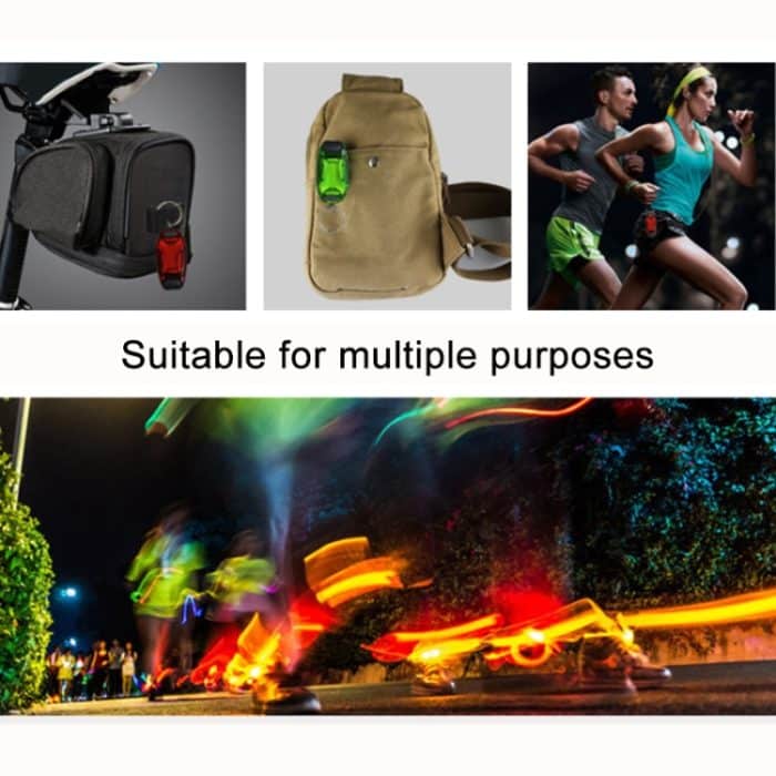 Multifunktionales tragbares Fahrrad-Rücklicht, Helmlicht, Warnlicht, leuchtender Schlüsselanhänger – Bild 8