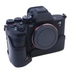 1/4 Zoll Gewinde PU-Leder Kamera Halbgehäuse Basis für Sony A7 IV, For Sony A7 IV – Bild 3