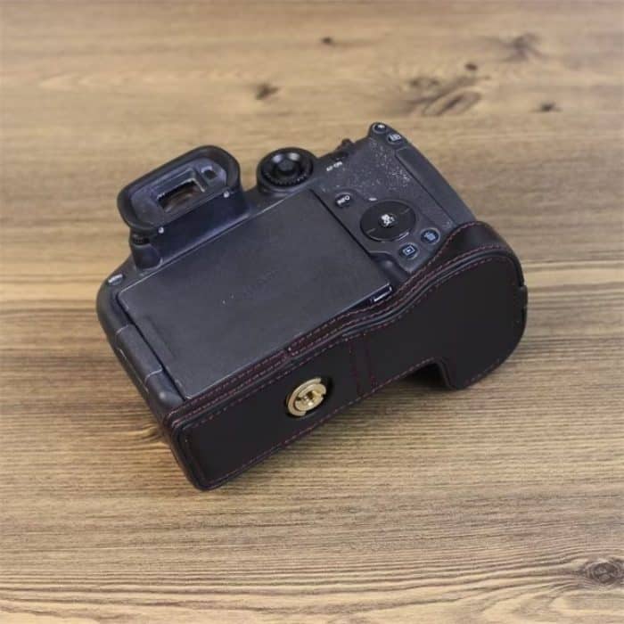 Für Canon EOS R7 1/4 Zoll Gewinde PU-Leder Kamera Halbgehäuse Basis, For Canon EOS R7 – Bild 5