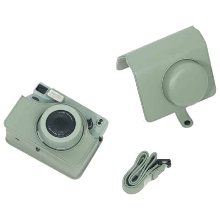 Für FUJIFILM Instax WIDE 400 Ganzkörper-Ledertasche mit Tragegurt – Bild 7