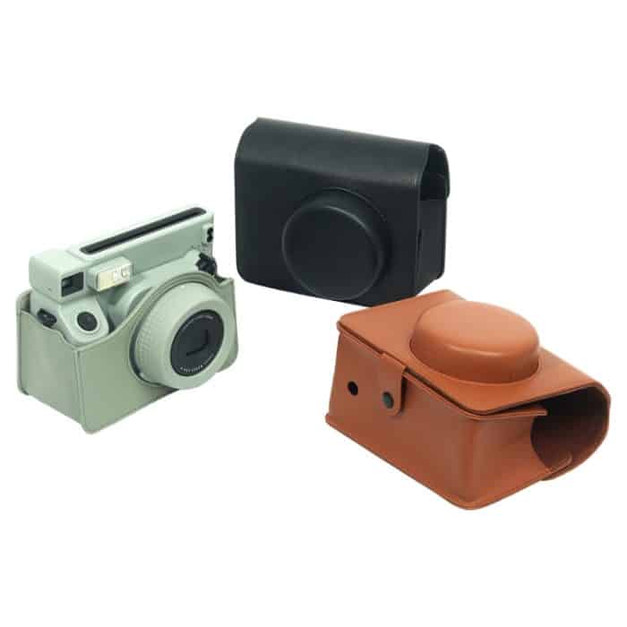 Für FUJIFILM Instax WIDE 400 Ganzkörper-Ledertasche mit Tragegurt – Bild 8