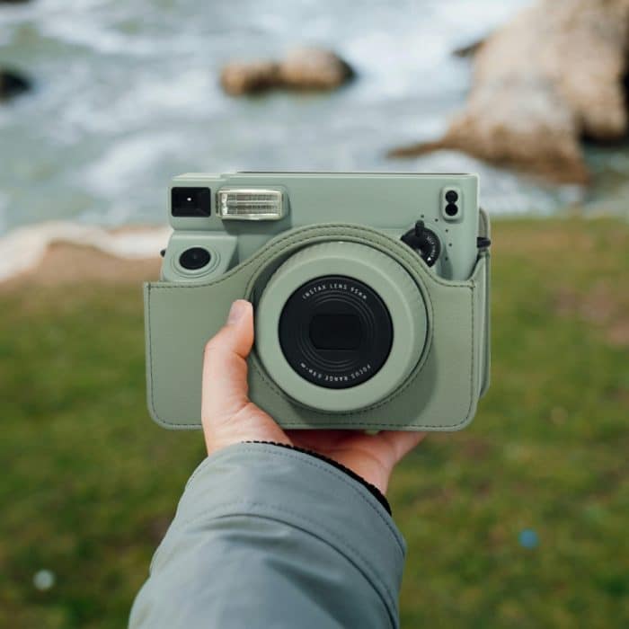 Für FUJIFILM Instax WIDE 400 Ganzkörper-Ledertasche mit Tragegurt – Bild 9