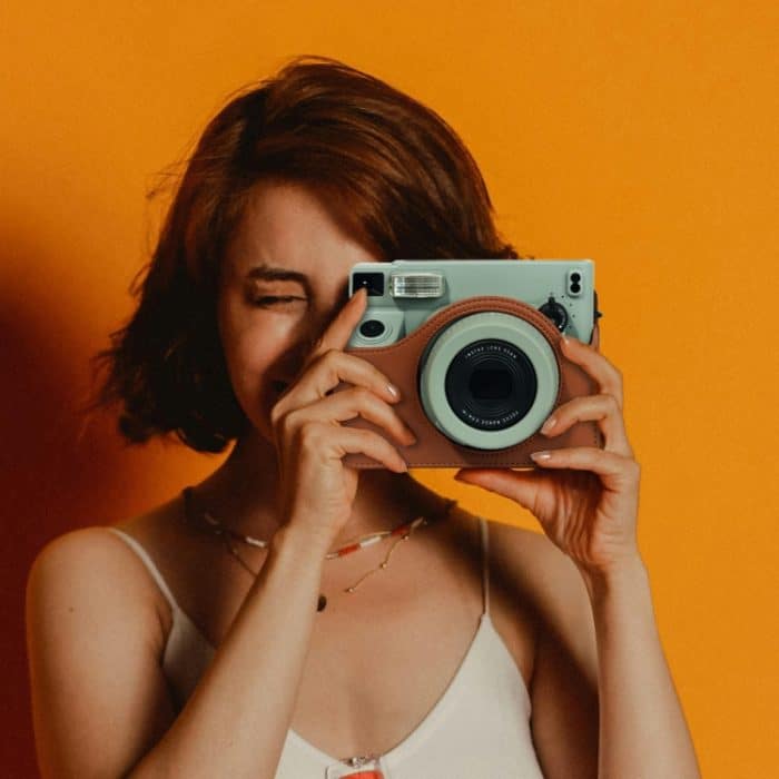 Für FUJIFILM Instax WIDE 400 Ganzkörper-Ledertasche mit Tragegurt – Bild 10