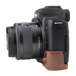 1/4 Zoll Gewinde PU-Leder Kamera-Halbgehäusebasis für Canon EOS M50 / M50 Mark II, For Canon EOS M50 – Bild 5