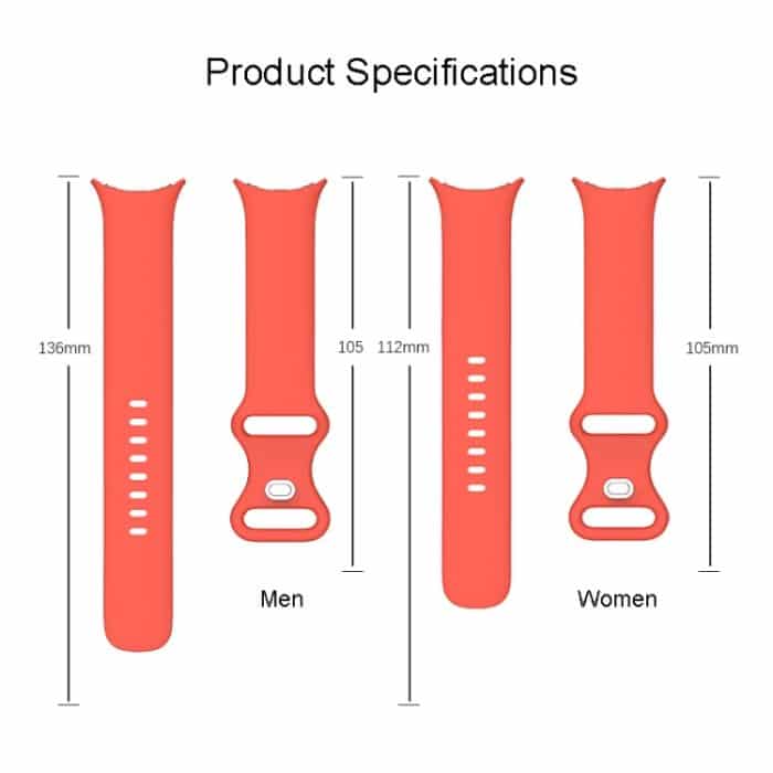 Für Google Pixel Watch einfarbiges Silikon-Uhrenarmband, Man, Women – Bild 4