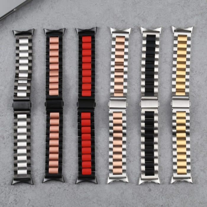 Drei Sorten Edelstahl-Metalluhrenarmband, For Google Pixel Watch – Bild 10