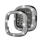 Zweireihiges Diamant-Galvanik-PC-Uhrengehäuse, For Fitbit Versa 4 / Sense 2 – Bild 2