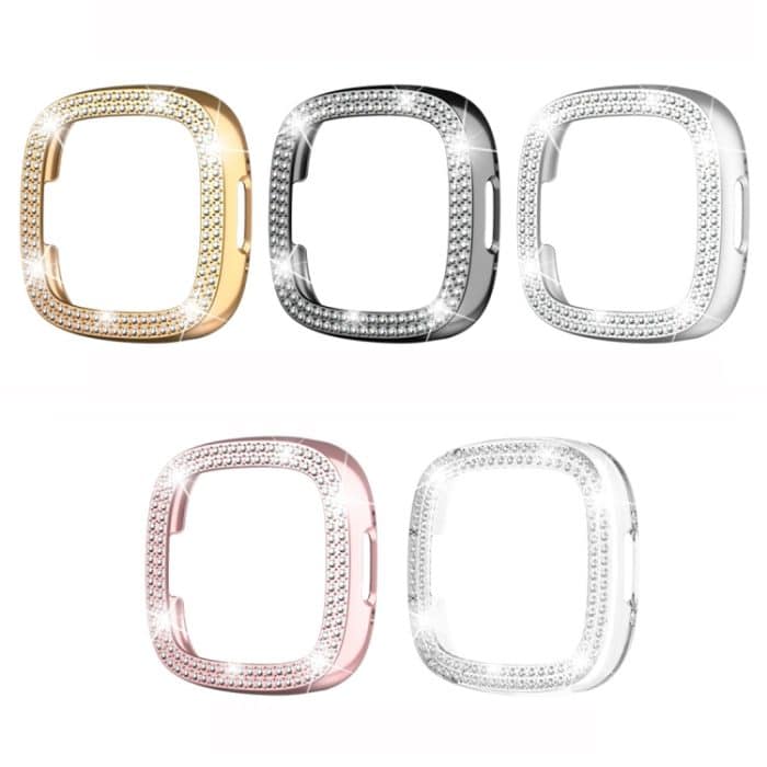 Zweireihiges Diamant-Galvanik-PC-Uhrengehäuse, For Fitbit Versa 4 / Sense 2 – Bild 6