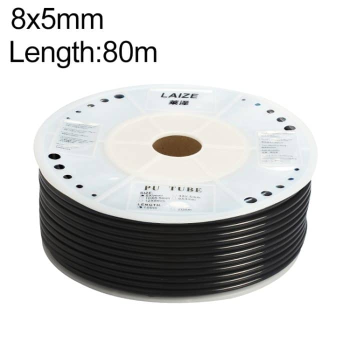 LAIZE Pneumatischer Luftkompressor, flexibler PU-Schlauch, 12x8mm, 80m, 12x8mm, 88m, 12x8mm, 100m, 14x10mm, 100m, 16x12mm, 100m – Bild 1