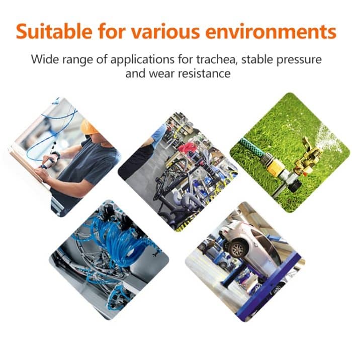 LAIZE Pneumatischer Luftkompressor, flexibler PU-Schlauch, 12x8mm, 80m, 12x8mm, 88m, 12x8mm, 100m, 14x10mm, 100m, 16x12mm, 100m – Bild 7