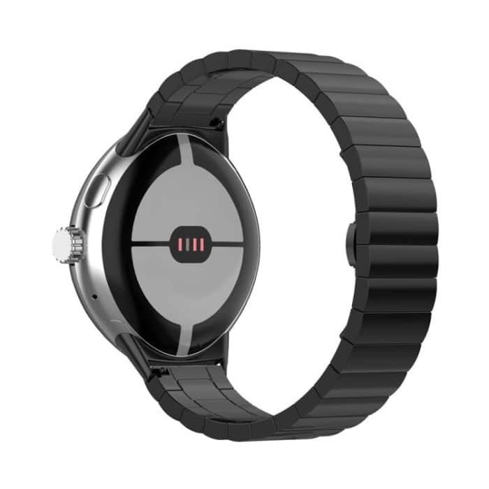 Uhrenarmband aus Metall mit einer Perle und Butterfly-Schnalle, For Google Pixel Watch – Bild 2