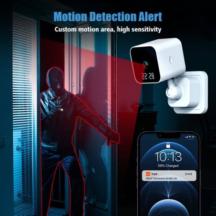 DP27 1080P Clock Plug Card WiFi-Kamera, unterstützt Zwei-Wege-Sprach-Gegensprechanlage und mobile Überwachung, US Plug, EU Plug – Bild 4