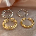 S925 Sterling Silber Cool Style Damen Kombinationsring – Bild 6