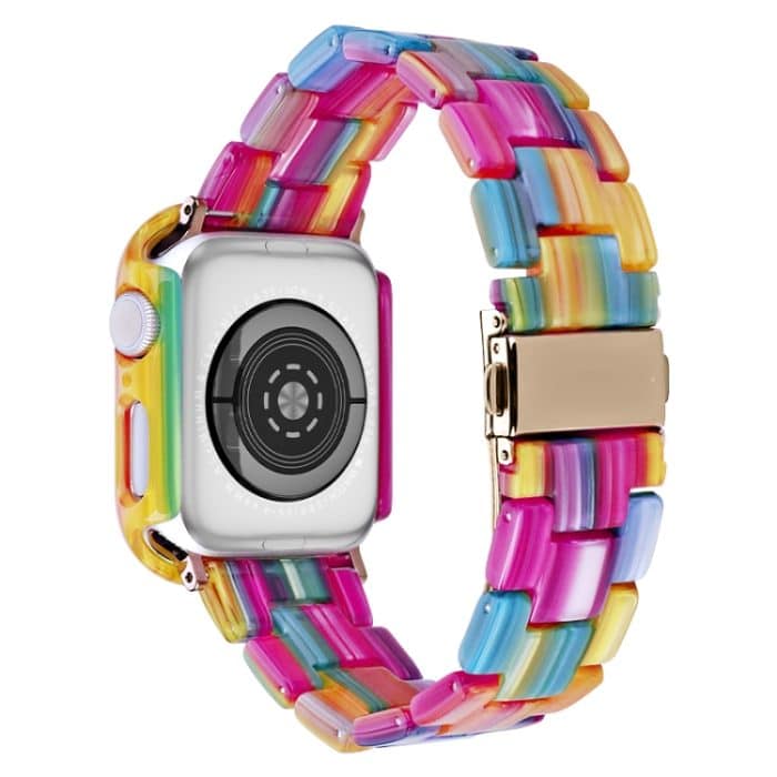 Bedrucktes PC-Uhrenarmbandgehäuse-Set aus Kunstharz, For Apple Watch Series 6/5/4/SE 44mm – Bild 2
