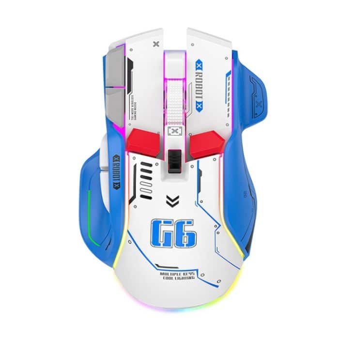 HXSJ G6 10 Tasten RGB 12800DPI Tri-Mode Wireless Gaming Maus – Bild 1