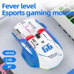 HXSJ G6 10 Tasten RGB 12800DPI Tri-Mode Wireless Gaming Maus – Bild 3