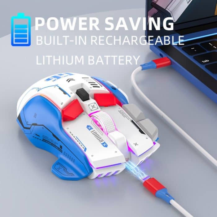 HXSJ G6 10 Tasten RGB 12800DPI Tri-Mode Wireless Gaming Maus – Bild 4