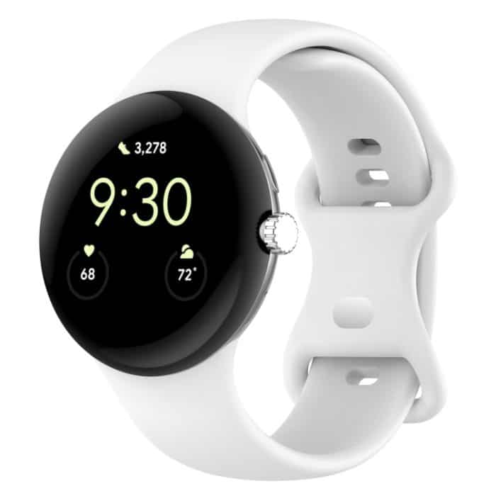 Für Google Pixel Watch 2, einfarbiges Silikon-Uhrenarmband, S Size, L Size – Bild 1