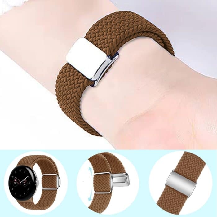 Uhrenarmband mit Nylonschlaufe und Magnetschnalle, For Google Pixel Watch / Watch 2 – Bild 5