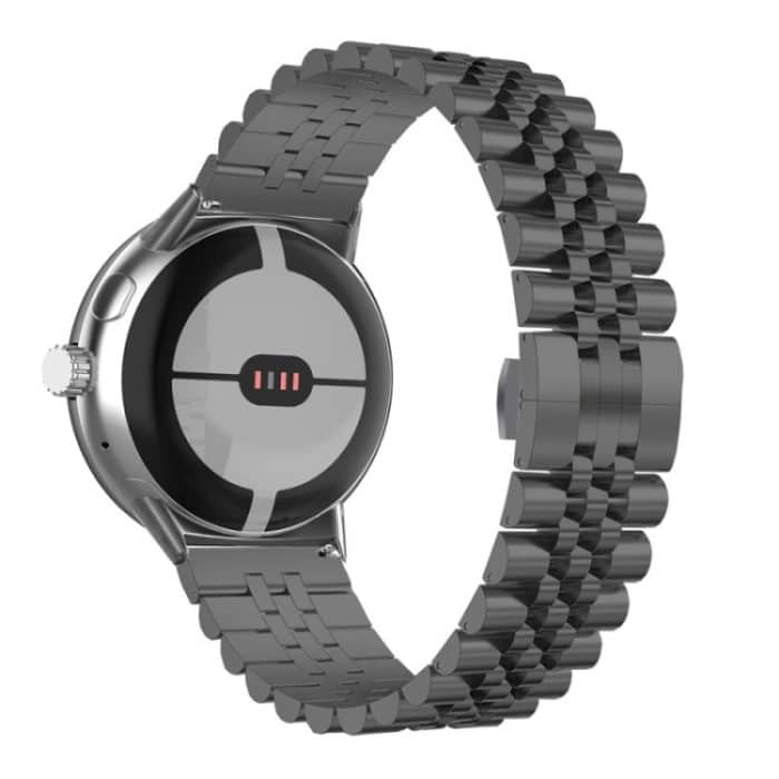 Sieben-Perlen-Uhrenarmband aus Edelstahl und Metall, For Google Pixel Watch 2 / Pixel Watch – Bild 2