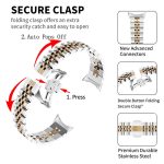 Sieben-Perlen-Uhrenarmband aus Edelstahl und Metall, For Google Pixel Watch 2 / Pixel Watch – Bild 5