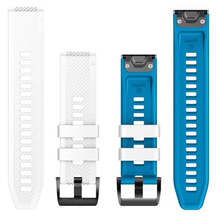 Zweifarbiges Twill-Uhrenarmband aus Silikon mit Schnellverschluss, For Garmin Fenix 7 – Bild 4