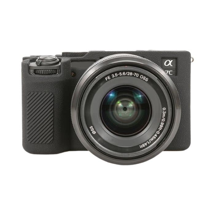 Schutzhülle aus weichem Silikon mit Litchi-Textur, For Sony ILCE-7CM2 / A7C II / A7CR – Bild 1