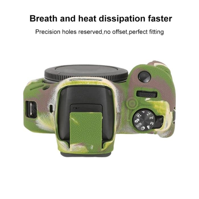 Schutzhülle aus weichem Silikon mit Litchi-Textur, For Canon EOS R100 – Bild 5