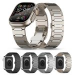 Uhrenarmband aus Titanlegierung mit ovaler Schmetterlingsschließe, For Apple Watch Series 5 44mm, For Apple Watch Series 4 44mm, For Apple Watch Series 3 42mm – Bild 2