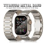Uhrenarmband aus Titanlegierung mit ovaler Schmetterlingsschließe, For Apple Watch Series 7 45mm, For Apple Watch SE 44mm, For Apple Watch Series 6 44mm – Bild 4