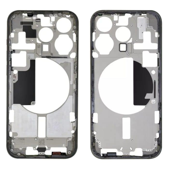 Für iPhone 15 Pro Mittelrahmen-Blendenplatte mit Seitentasten + Kartenfach, China Version, US Version, CE EU Version – Bild 1