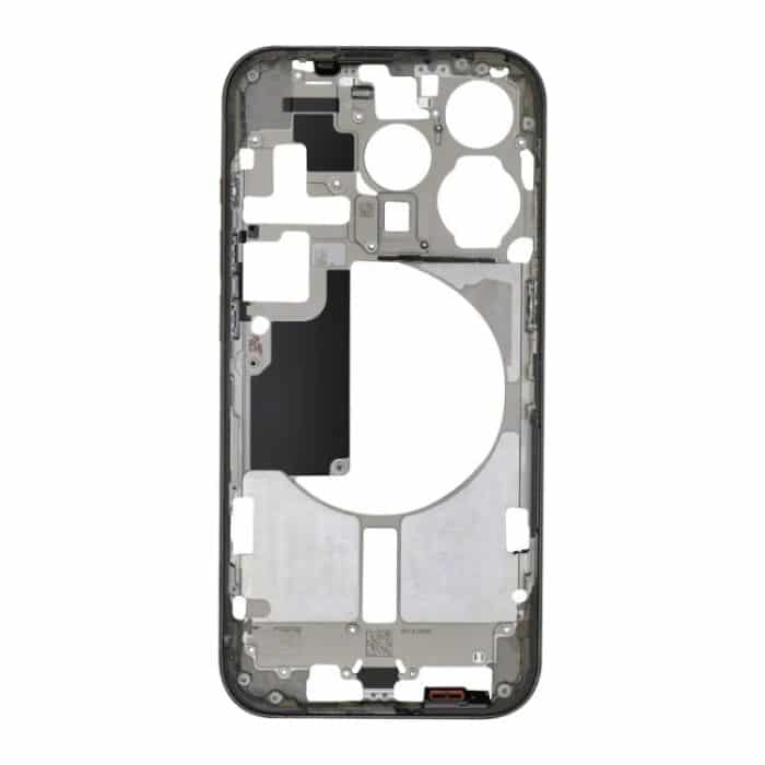 Für iPhone 15 Pro Mittelrahmen-Blendenplatte mit Seitentasten + Kartenfach, China Version, US Version, CE EU Version – Bild 2