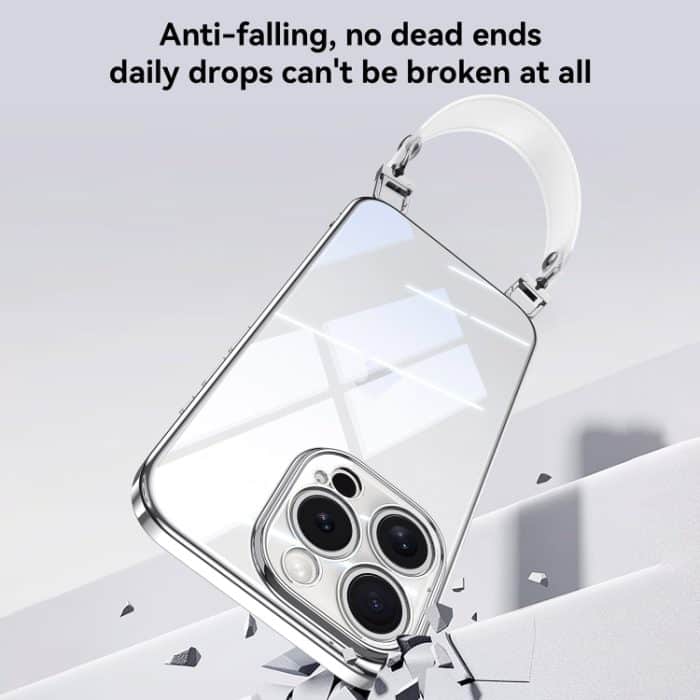 SULADA – Galvanisierte, transparente TPU-Telefonhülle mit weichem Rahmen und Handschlaufe, For iPhone 15 Pro Max, For iPhone 15 Pro, For iPhone 15, For iPhone 14 – Bild 7