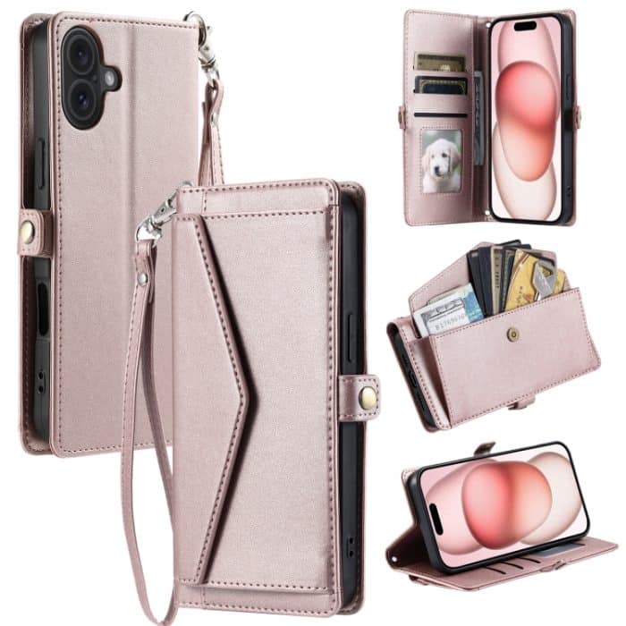 Brieftasche Leder-Telefonhülle mit mehreren Kartenfächern, For iPhone 14 Plus, For iPhone 14, For iPhone 14 Pro, For iPhone 14 Pro Max – Bild 1