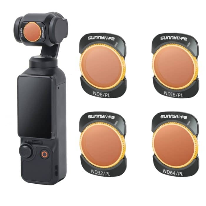 Für DJI Osmo Pocket 3 Sunnylife Kameraobjektivfilter, 4 in 1 ND8-64PL, 4 in 1 UV CPL ND32 ND64, 6 in 1 UV CPL ND8-64 – Bild 1
