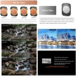 Für DJI Osmo Pocket 3 Sunnylife Kameraobjektivfilter, 4 in 1 ND8-64PL, 4 in 1 UV CPL ND32 ND64, 6 in 1 UV CPL ND8-64 – Bild 9