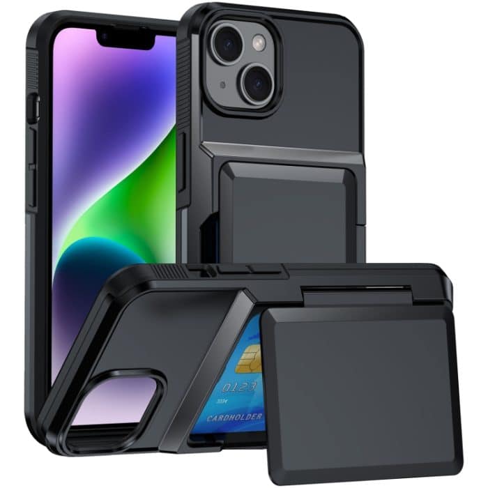 Handyhülle mit Kartenfach, For iPhone 14 Plus, For iPhone 14 – Bild 1