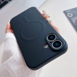 Einfarbige magnetische MagSafe-Telefonhülle aus flüssigem Silikon, For iPhone 15