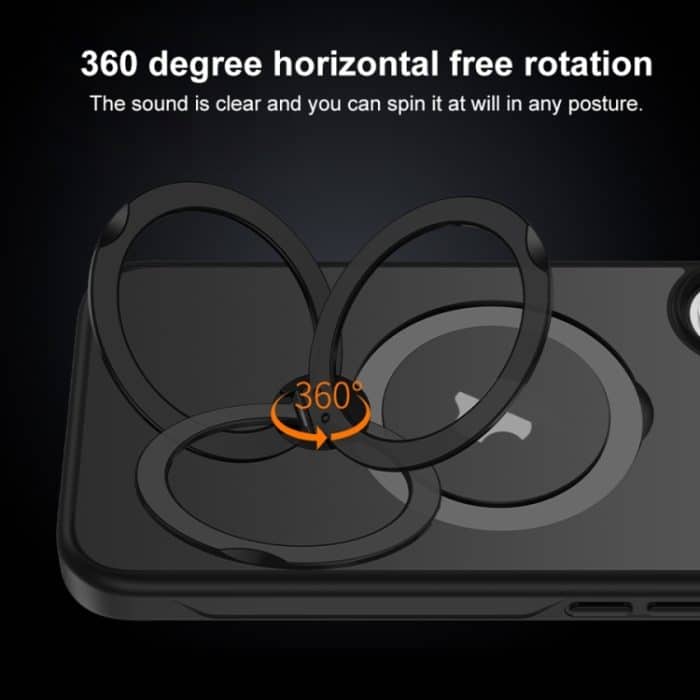 Matte Textur 360 Grad Rotary Tone Holder MagSafe Telefonhülle, For iPhone 14 – Bild 5