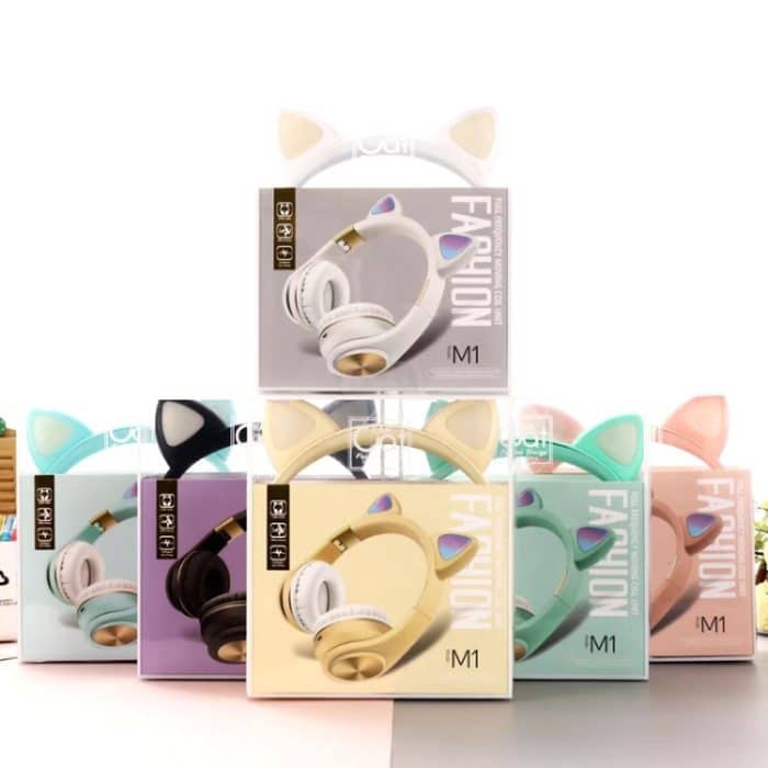 Kabellose Bluetooth-Kopfhörer mit Katzenohren und Licht – Bild 11