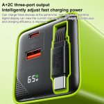 WK WP-U39 65 W USB-C / Typ-C, USB GaN Schnellladegerät mit 80 cm Typ-C Kabel, EU Plug, US Plug – Bild 9