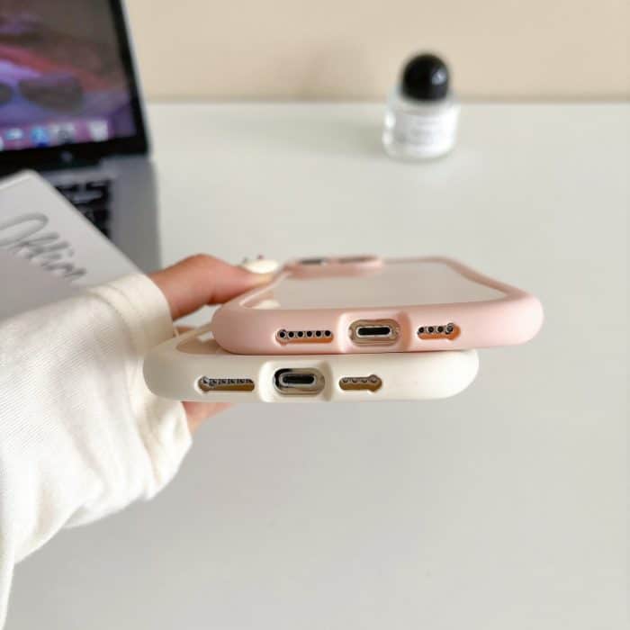 Mattierte einfarbige TPU-Telefonhülle mit Katzenkopf, For iPhone 14 Pro, For iPhone 14 Pro Max, For iPhone 13 Pro Max – Bild 4